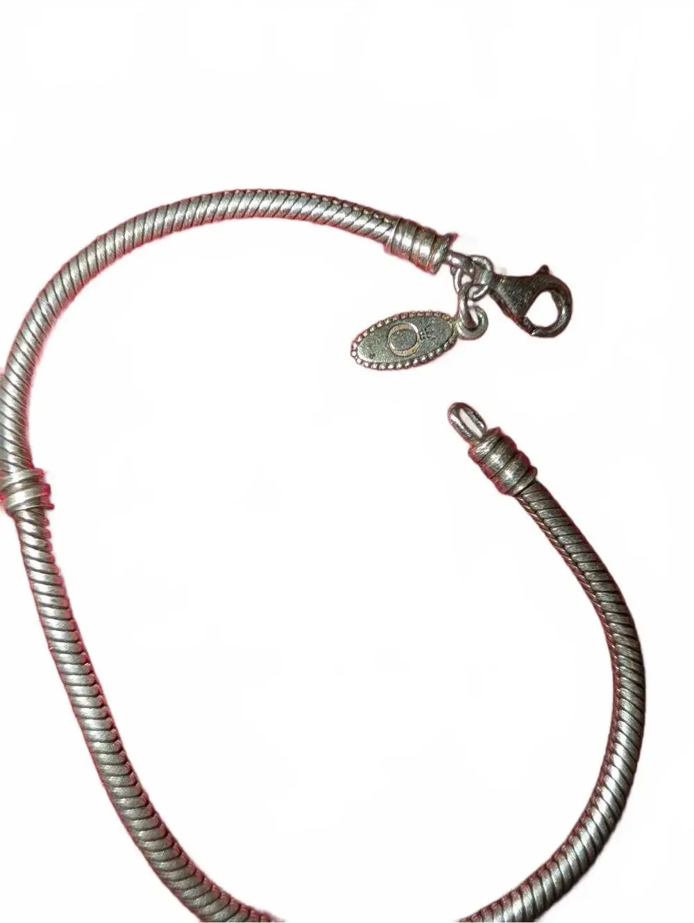 Sterling Silver Snake Chain Bracelet with Lobster Clasp